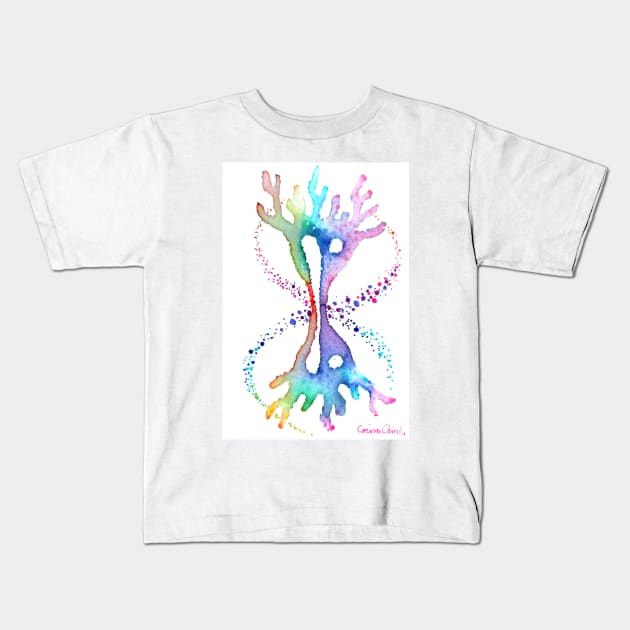 Colorful dividing cells Kids T-Shirt by CORinAZONe